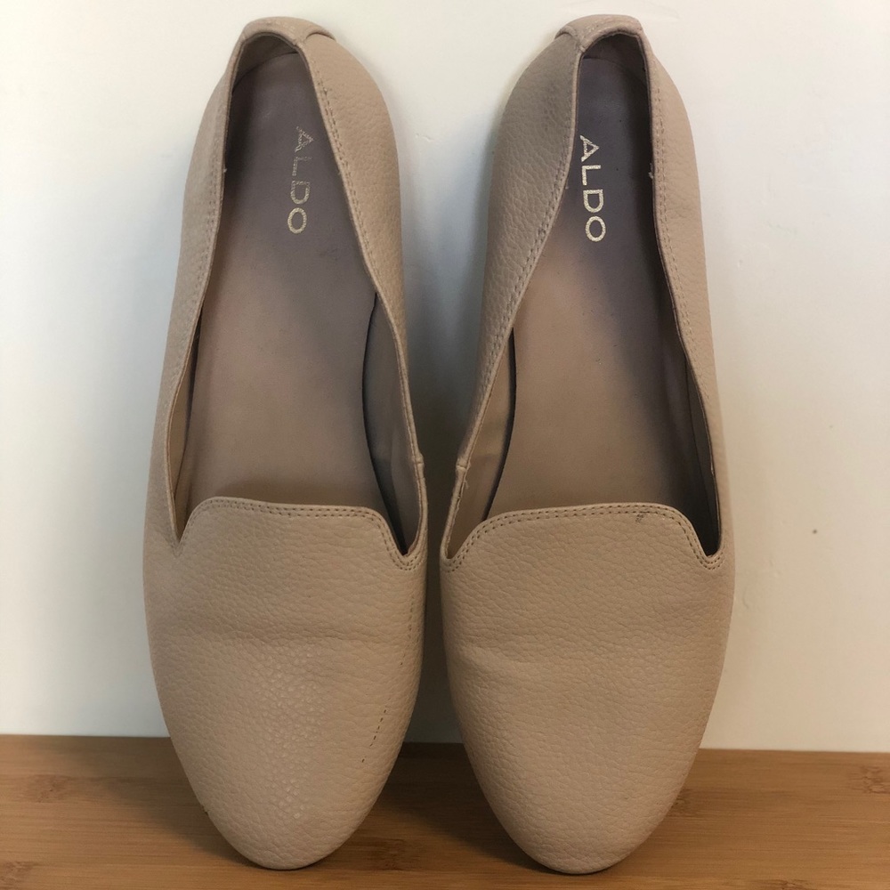 Aldo nude loafers